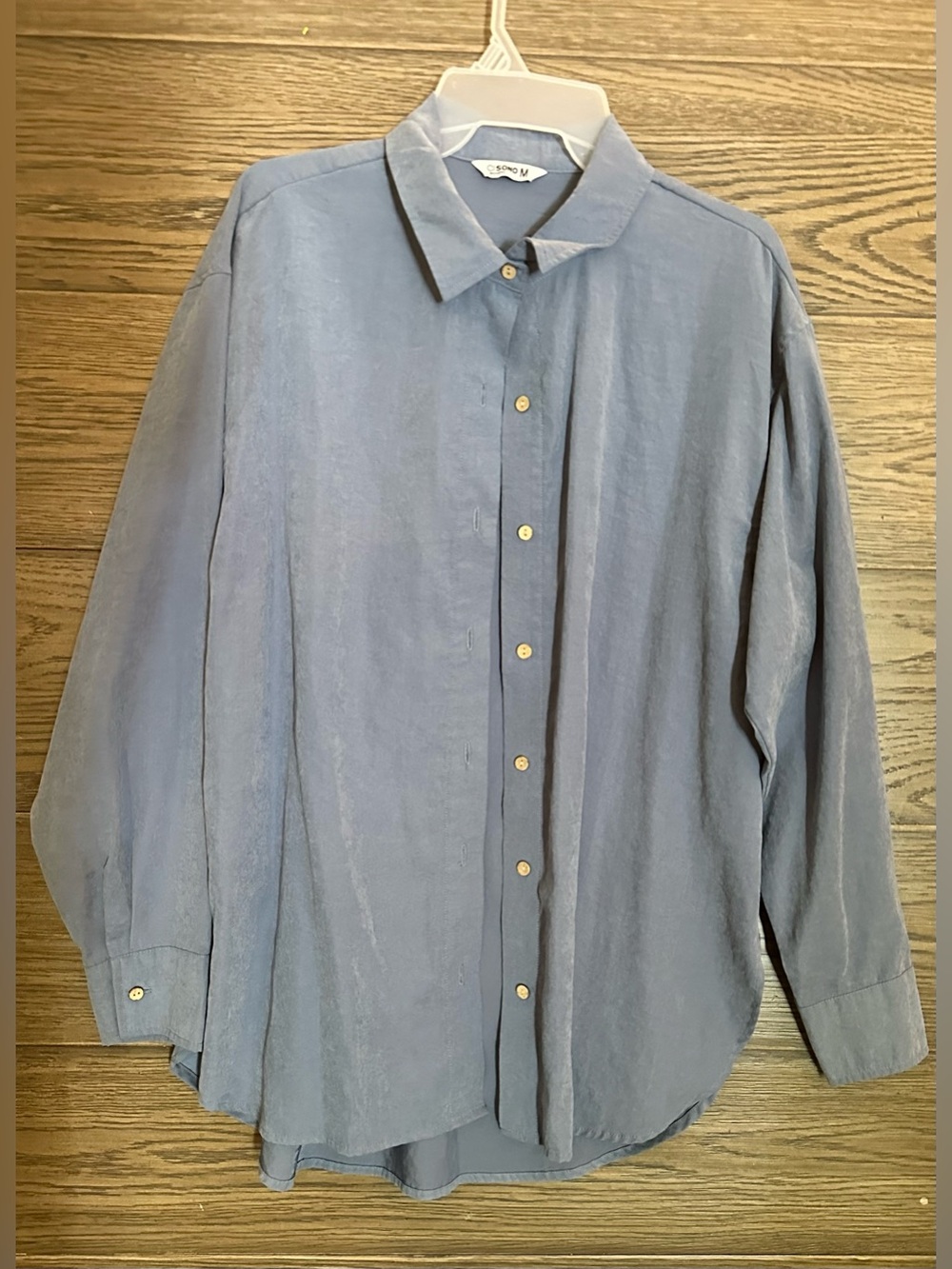 Ci Sono Light Blue Men's Casual Button-Down Shirt